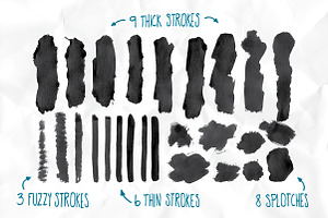 Inky PSD Brushes