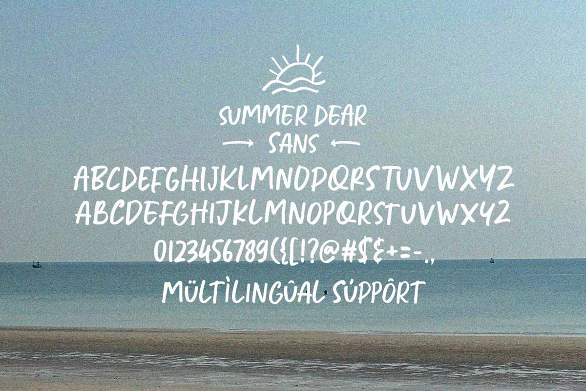 Summer Dear Font Duo + Extras, a Script Font by Lucky Type (Photo 11 of 12)