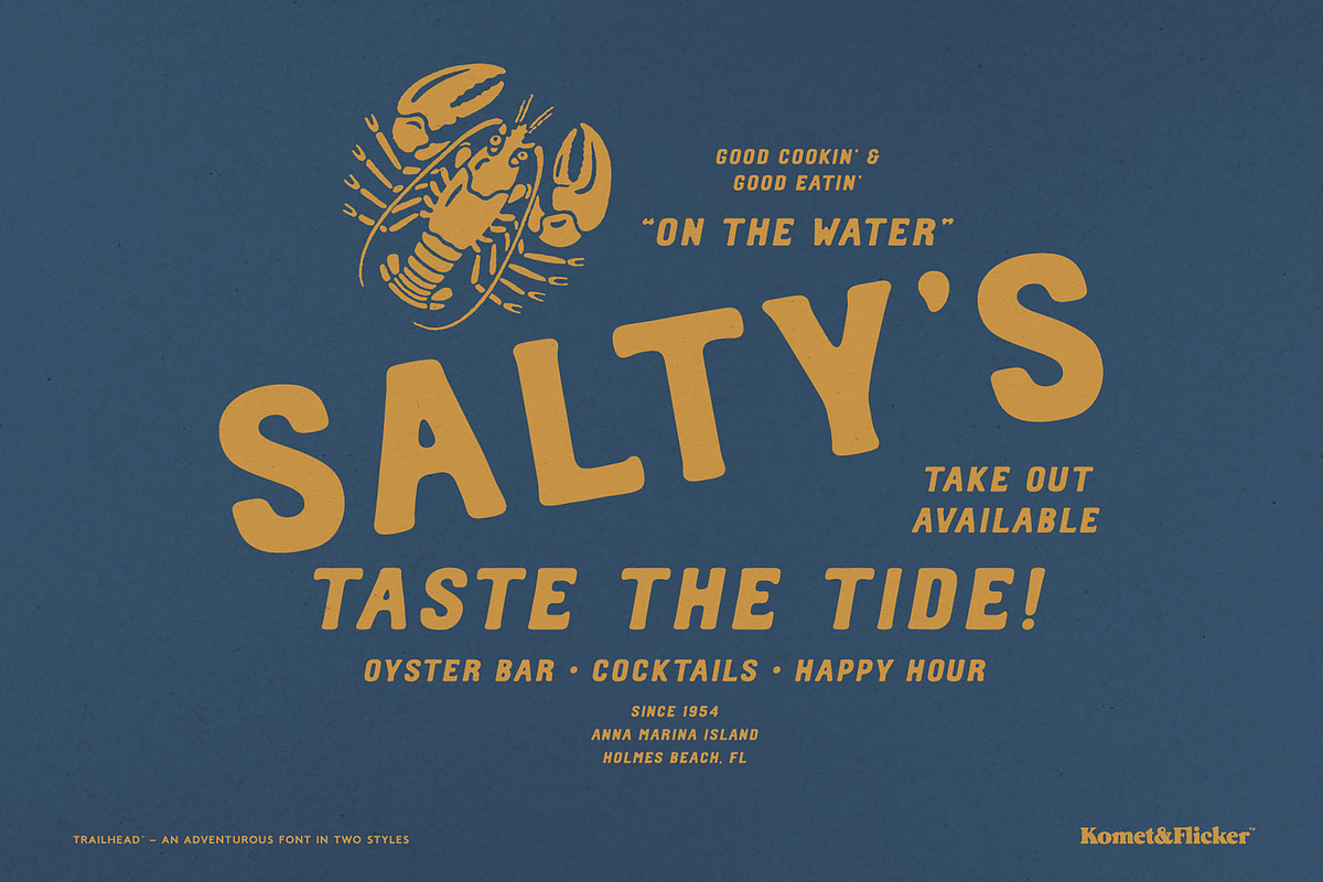 Trailhead – An Adventurous Font, a Serif Font by Komet & Flicker (Photo 13 of 15)