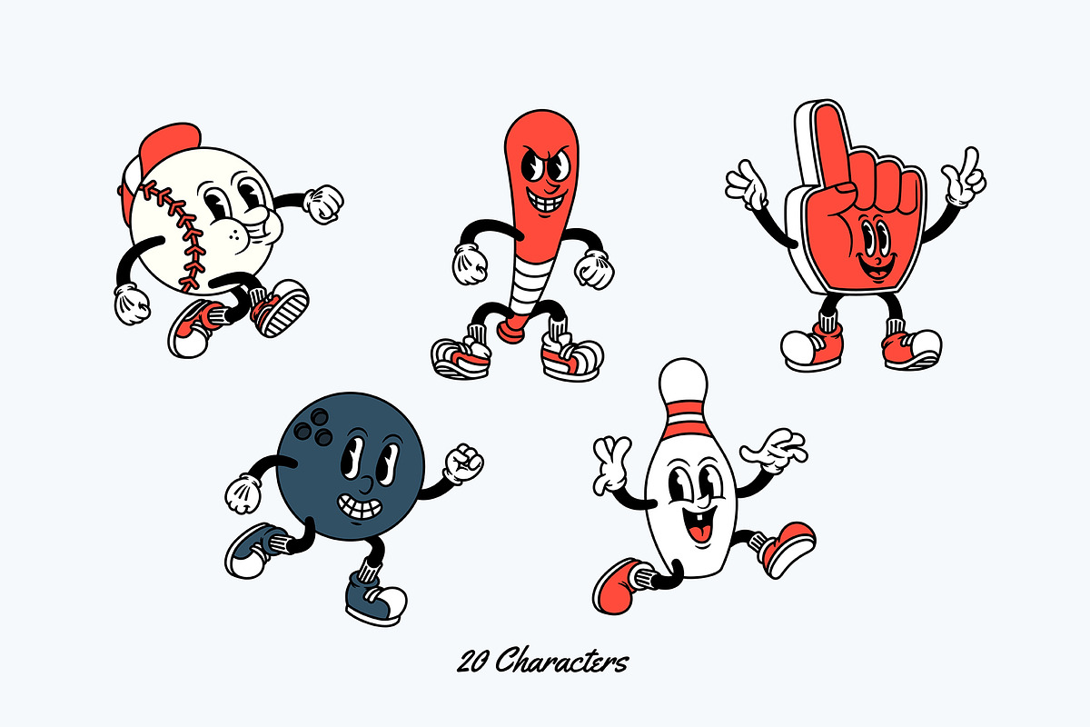 Sporty Squad Cartoon Characters, an Illustration by The Isian (Photo 4 of 11)