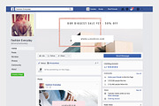 Rosegold Facebook Cover Pack, a Social Media Template by Crevo Studio (Thumbnail 8 of 8)