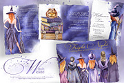 Hand-Painted Wicked Witch Clipart, a Seasonal Illustration by ArtCreationsDesign (Thumbnail 11 of 13)