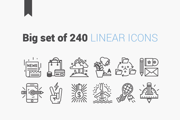 Linear Icons.