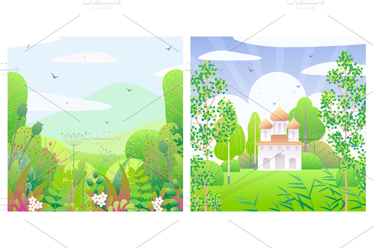 Green Leaves  Freshness, a Decorative Illustration by Valentyna Smordova (Photo 6 of 8)