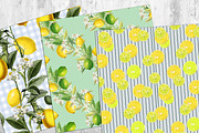 Lemon Pattern Papers, a Pattern Graphic by NastiaDesignsPrints (Thumbnail 4 of 7)