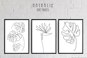 Strelitzia Monstera Digital Prints