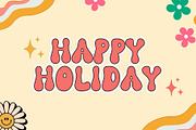 Groovy Baby is retro groovy font, a Handwritten Font by Brown Cupple (Thumbnail 5 of 8)