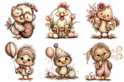 Whimsical Easter Chicken Clipart, an Illustration by Daily.Designs (Thumbnail 5 of 8)