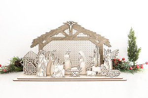 Rattan Nativity Laser Cut File