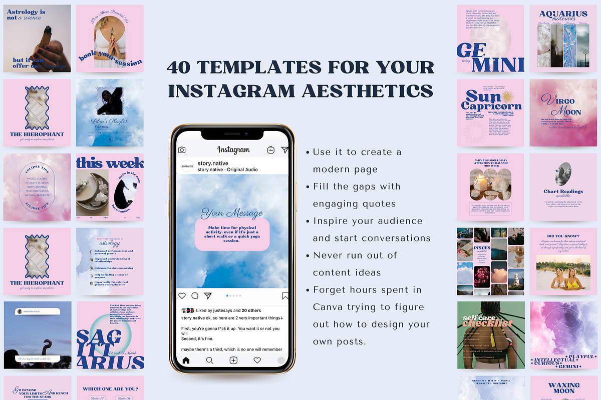 Astrology Instagram Witchy Template, a Social Media Template by Story Native (Photo 9 of 11)