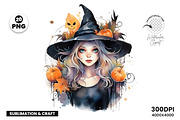 Halloween Witch Sublimation Bundle, a Seasonal Illustration by Creative Arslan (Thumbnail 9 of 11)