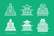 Landmarks of Japan 3, an Icon by Jozsef Balazs-Hegedus (Thumbnail 5 of 6)