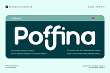 Poffina - Modern Soft Playful Sans