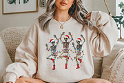 Christmas Dancing Skeleton Png, a Seasonal Illustration by YA Design (Thumbnail 3 of 4)