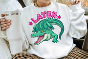 Later Gator Cute Alligator PNG, a Seasonal Illustration by Sublimation Artist (Thumbnail 2 of 9)