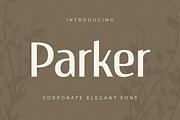 Parker - Corporate Elegant Font, a Sans Serif Font by Hamz Studio (Thumbnail 1 of 16)