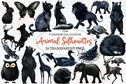 Animal Silhouettes Clipart, an Illustration by Designworld (Thumbnail 1 of 9)