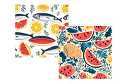 Mediterranean Food Digital Paper, a Pattern Graphic by Designking (Thumbnail 5 of 5)