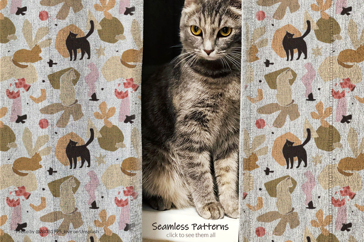 Cat Lady Graphic Set, an Animal Illustration by svetlana.belaia (Photo 5 of 7)