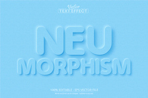 Neumorphism Editable Text Effect