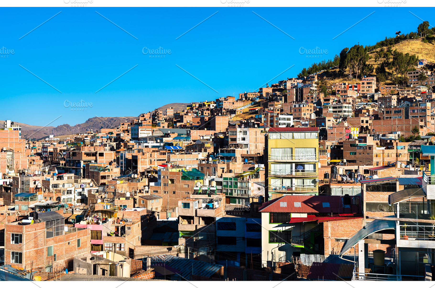 Typical houses in Puno, Peru, an Architecture Photo by Leonid Andronov