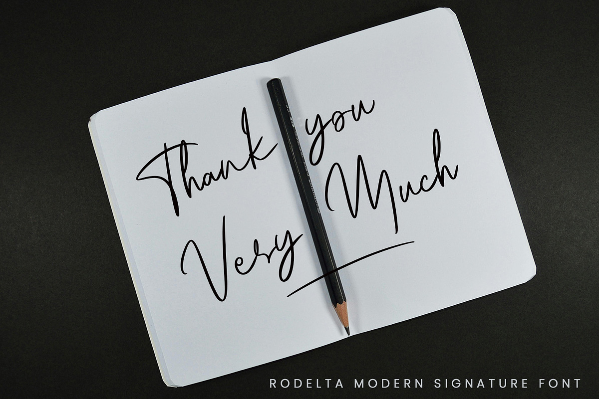 Rodelta - Modern Signature Font, a Handwritten Font by Voux Studio (Photo 17 of 24)