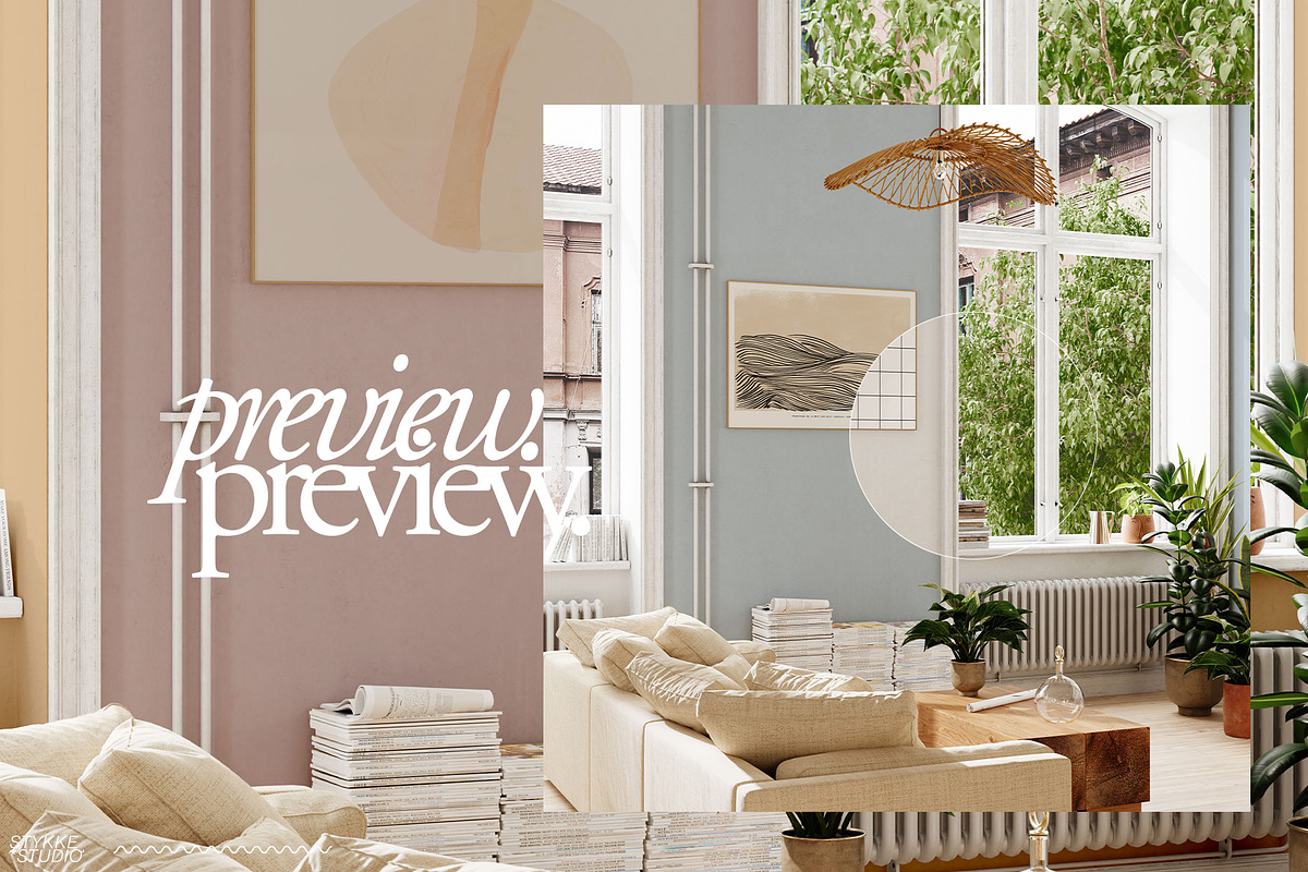 LENIS ROOM Natural Frame Mockup Set, a Household Mockup by Stykke Studio (Photo 40 of 58)
