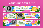 Colorful Risograph Youtube Banner, a Social Media Template by graphicook (Thumbnail 2 of 3)