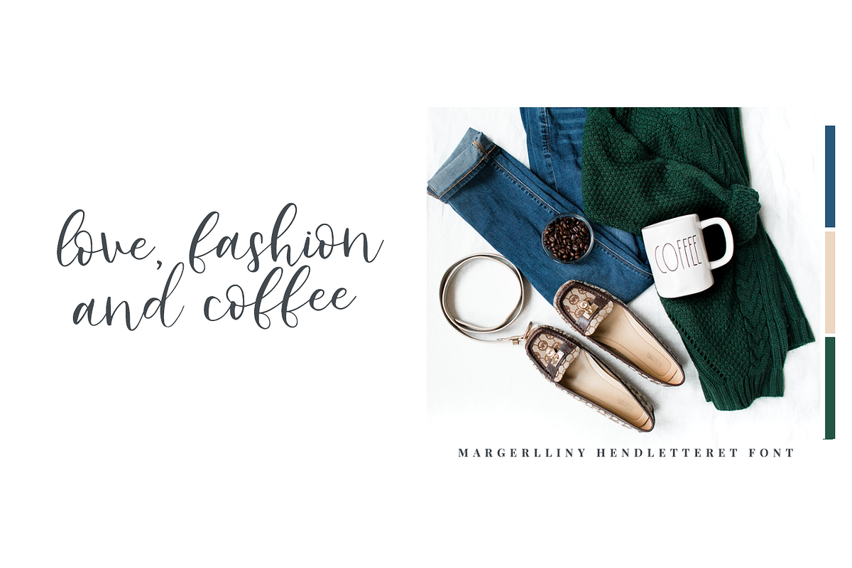 Margerlliny-Modern calligraphy font, a Script Font by Quothron (Photo 2 of 6)