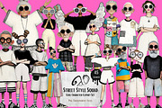 Street Style Squad: A funky clipart, a Person Illustration by NiiiNArt (Thumbnail 1 of 6)