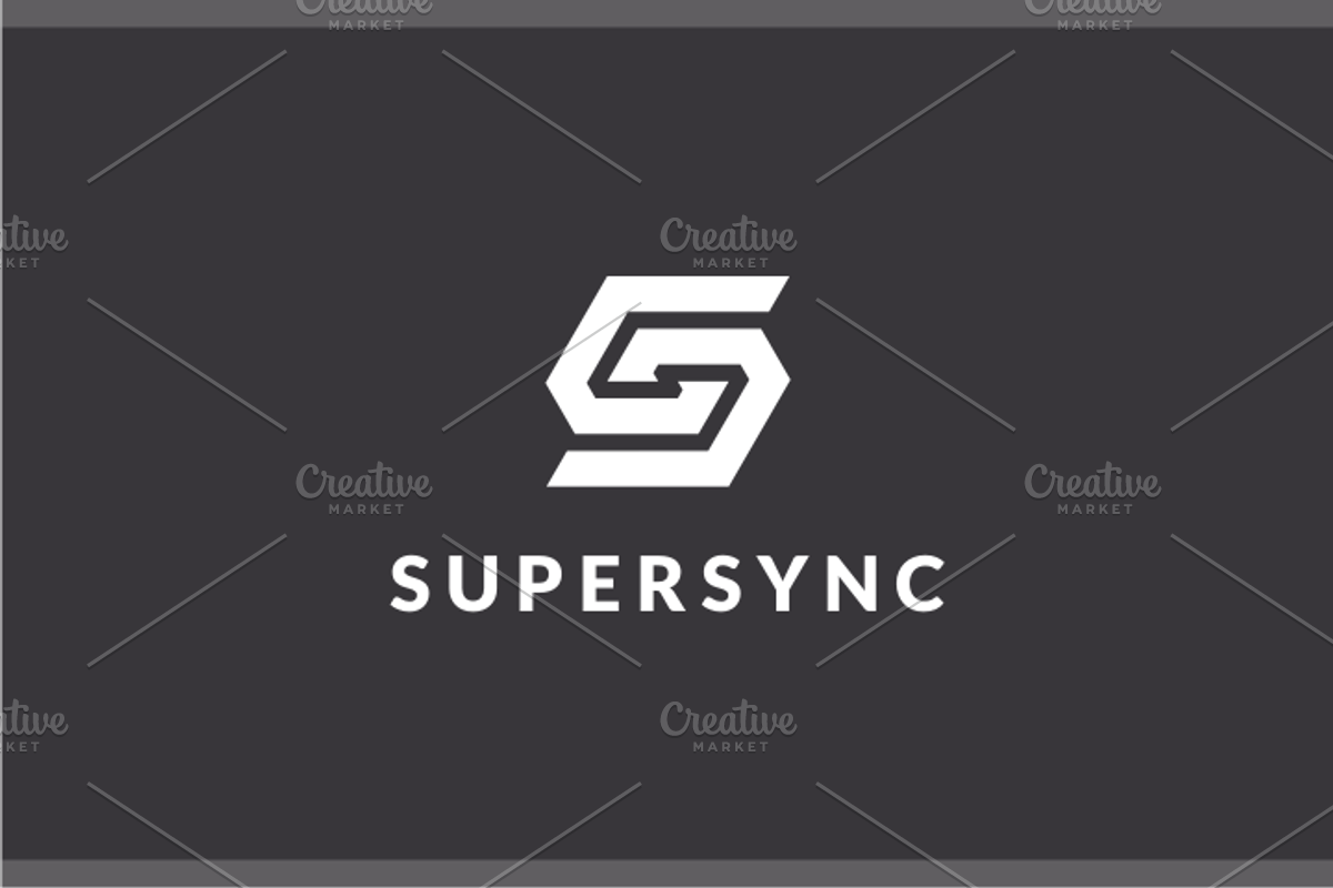 Super Sync - Letter S SS Logo Design, a Branding & Logo Template by yopie