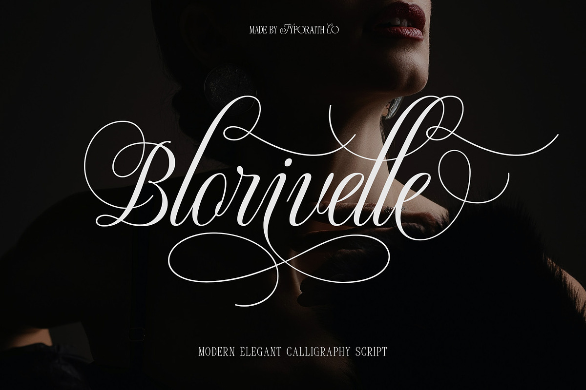 Blorivelle | Elegant Script Font, a Script Font by Typoraith Co (Photo 1 of 10)