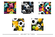 Soccer Design Bundle, a Pattern Graphic by karenfoleyphoto (Thumbnail 3 of 4)