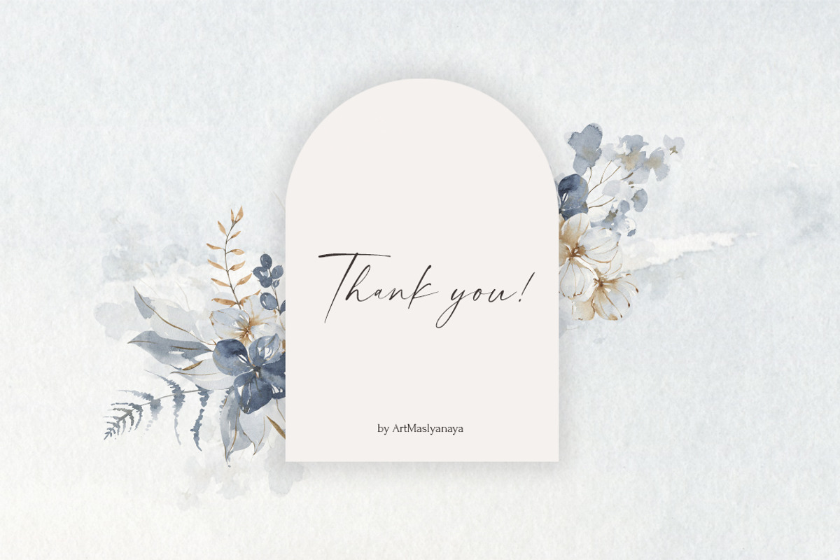 Watercolor clipart Winter tenderness, an Object Illustration by ArtMaslyana (Photo 10 of 10)