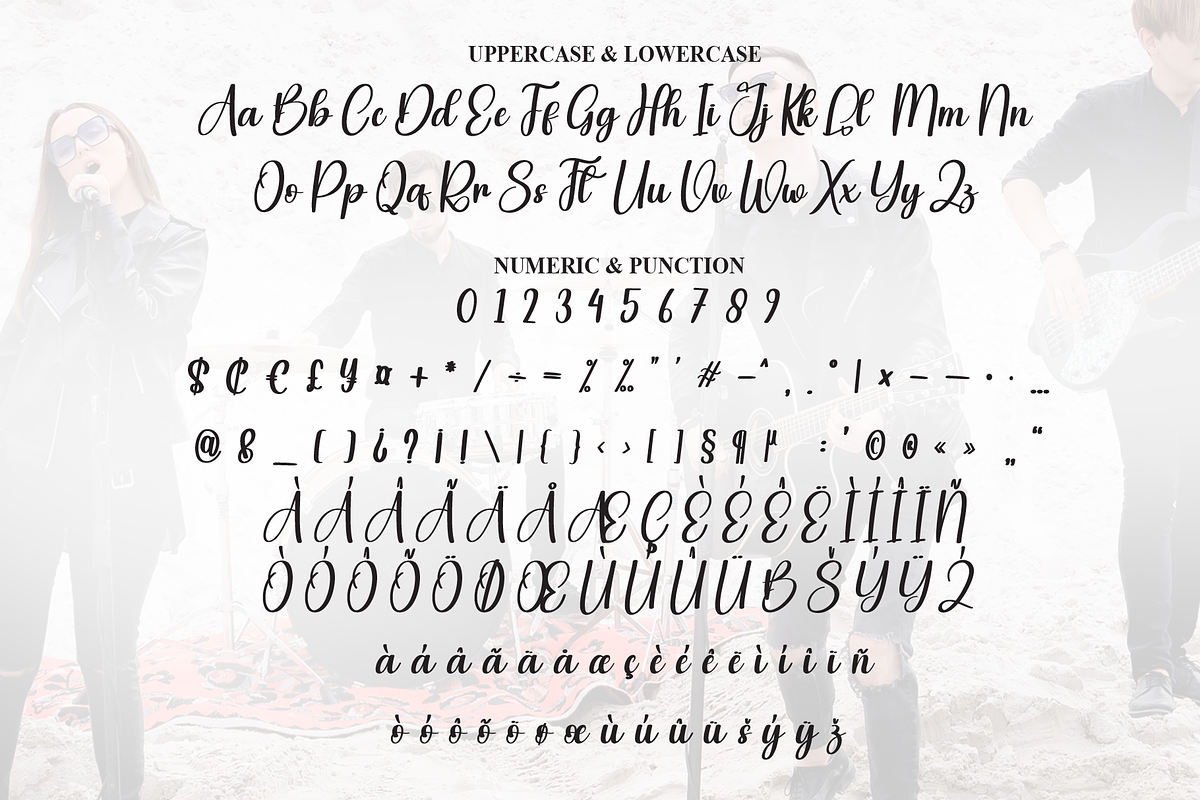Boyband | Script Font, a Handwritten Font by Scratchones (Photo 7 of 9)