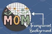 Floral Mom Printable Transfer PNG, an Illustration by Canvas Craft (Thumbnail 2 of 6)