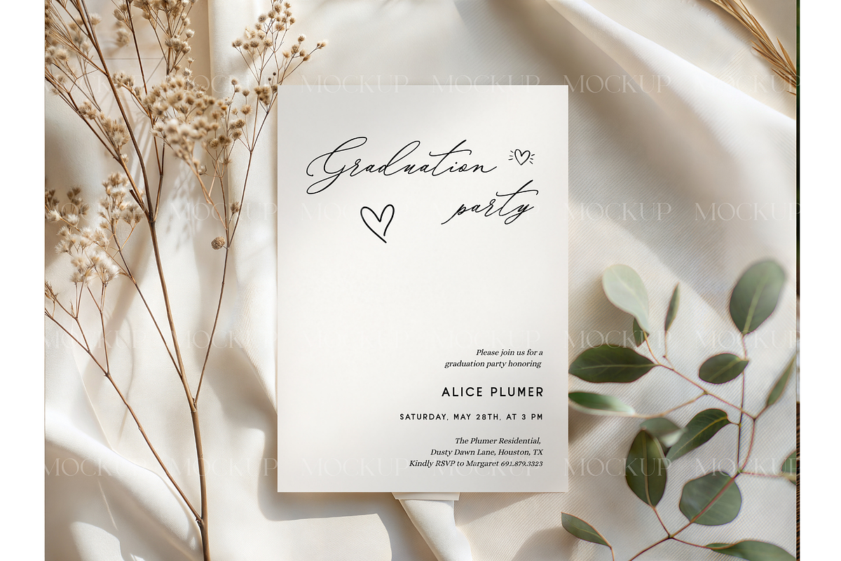 Neutral Botanical Card Mockup, a Product Mockup by MockupWizard (Photo 3 of 3)