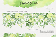 Green Dreams. Design kit watercolor, a Texture Illustration by NataliVA (Thumbnail 6 of 8)
