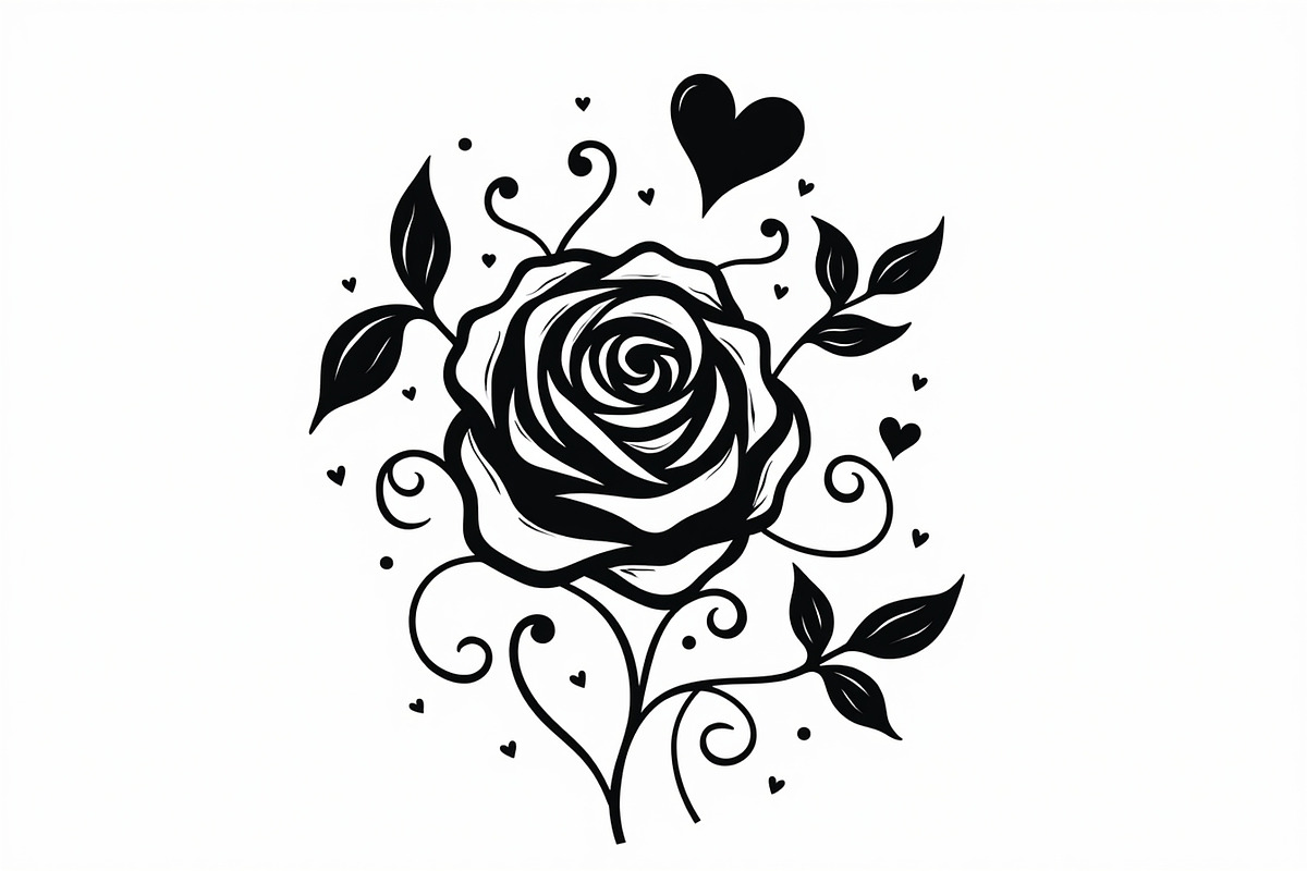 Romantic Rose Vector Pack, an Illustration by Designer_Momina (Photo 2 of 9)