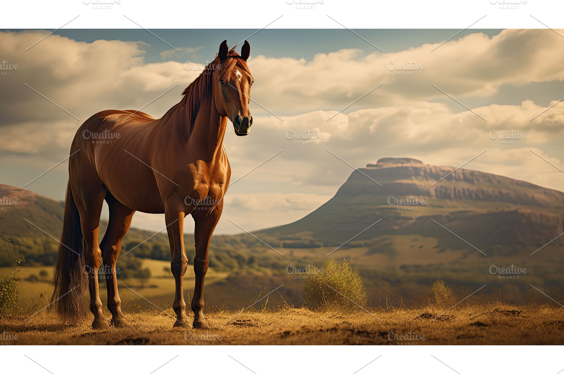 thoroughbred english horse ai, a Sports & Recreation Photo by pikepicture