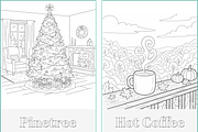 Winter Holidays Xmas Coloring Pages, a Seasonal Illustration by Nuvame Arts & Designs (Thumbnail 18 of 19)