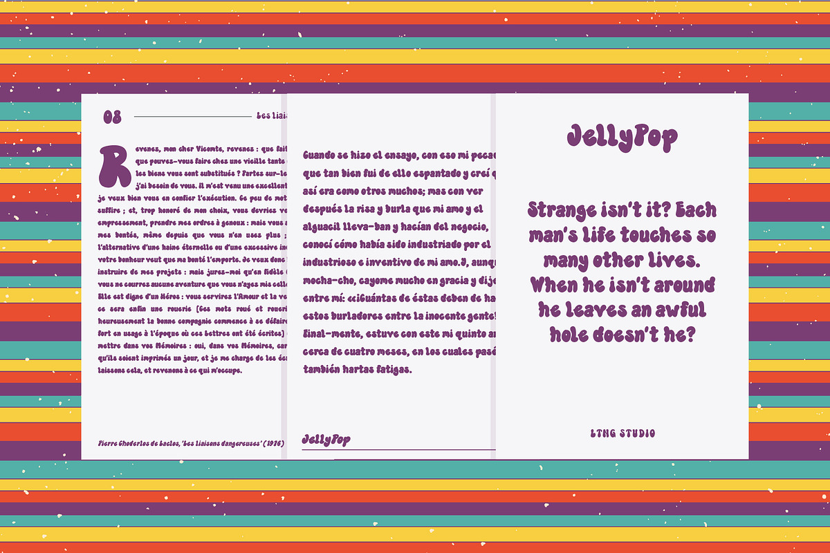 JellyPop Retro Groovy, a Blackletter Font by LTNG STUDIO (Photo 5 of 9)