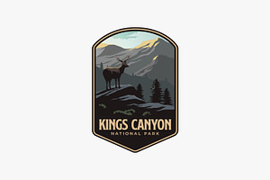 Kings Canyon National Park logo, a Branding & Logo Template by DOMHOUZE