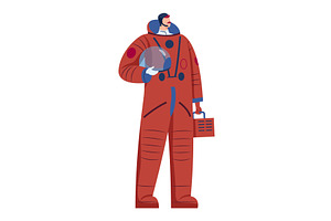 Spacesuit Astronaut, Man Science