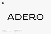 Adero, a Sans Serif Font by Eko Bimantara (Thumbnail 1 of 11)