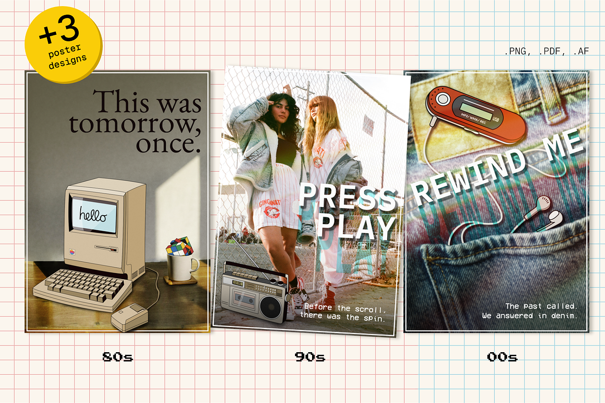 Nostalgic Tech Clipart - 90s-Y2K, a Decorative Illustration by Curiouss (Photo 6 of 9)