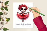 Ballerina Skeleton Sublimation, a Work Illustration by Dream Creation (Thumbnail 2 of 6)