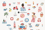 Riviera Summer Illustration & Frames, a Seasonal Illustration by Essentially Nomadic (Thumbnail 3 of 10)