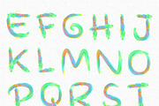 Watercolor Alphabet, a Font by MRI STUDIO (Thumbnail 2 of 9)