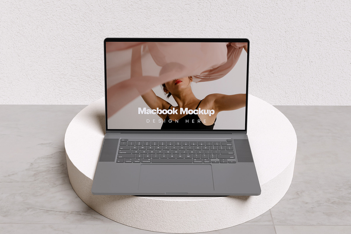 MacBook Air Mockup Set, a Wearable Device Mockup by swsi-studio (Photo 6 of 6)